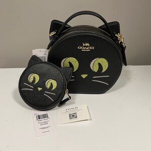 Coach Cat Crossbody and Coin purse